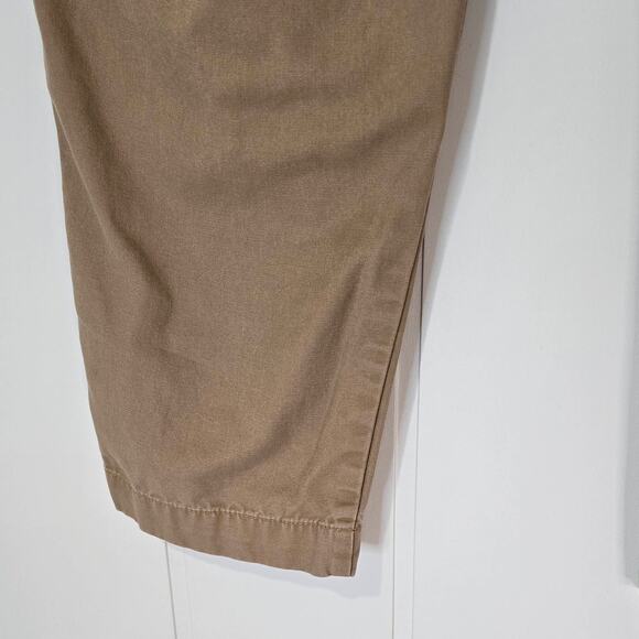 Talbots Slim Cargo Pant Khaki Light Brown Casual Ankle Length Size 14 - Picture 4 of 7